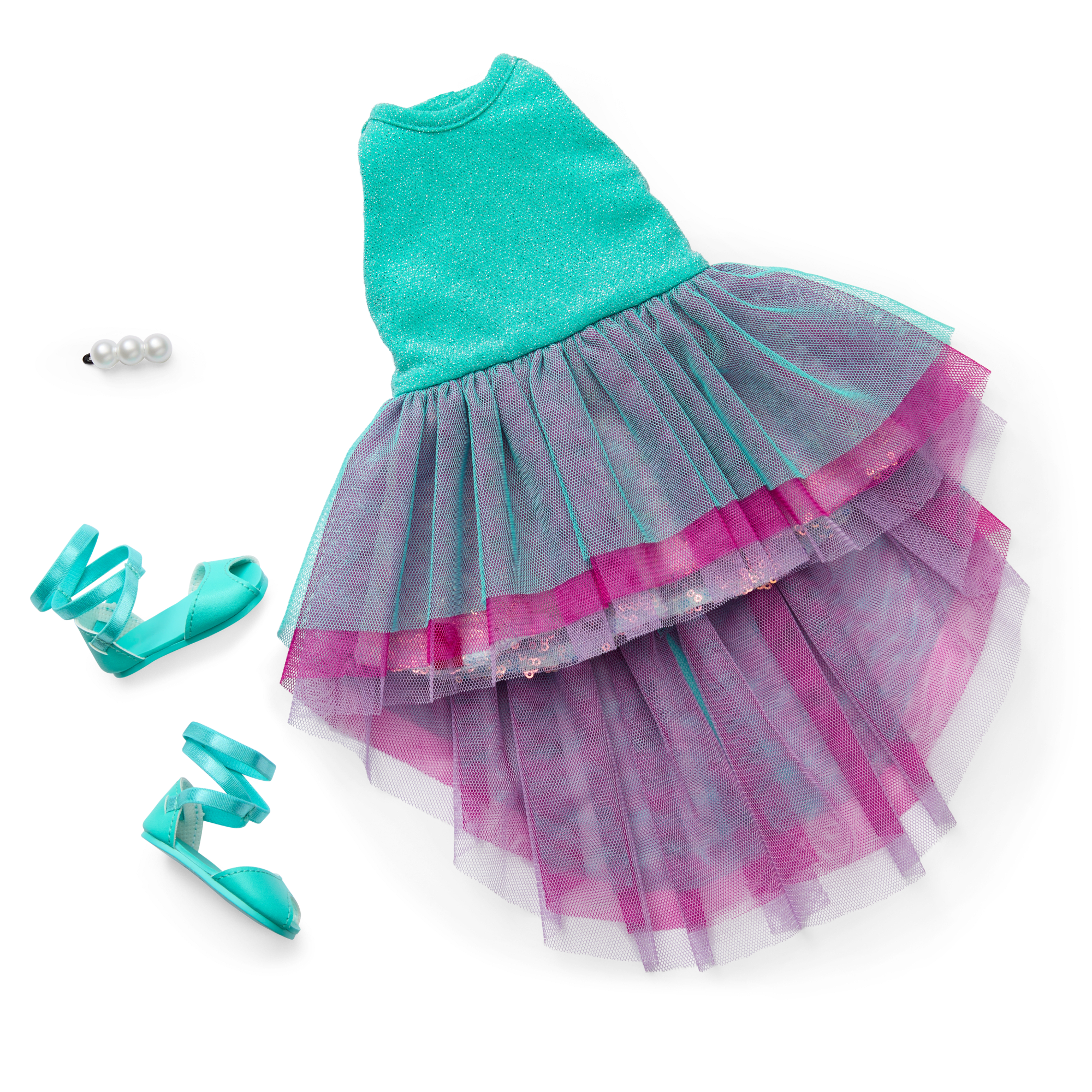 Glam Shimmering Ocean Outfit For 18-Inch Dolls - Image 4