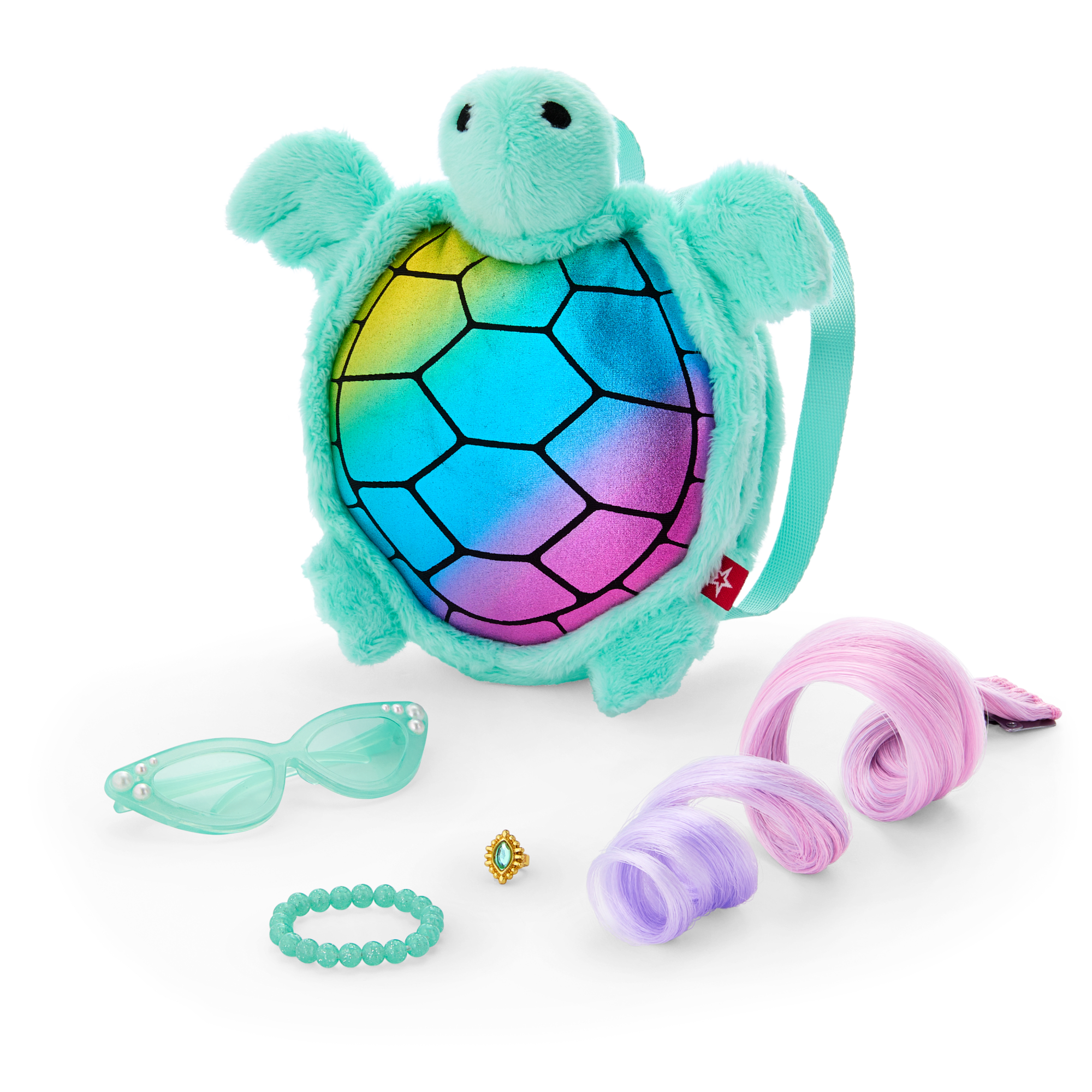Glam Shimmering Ocean Outfit & Shimmering Sea Turtle Backpack & Accessory Set Bundle - Image 4