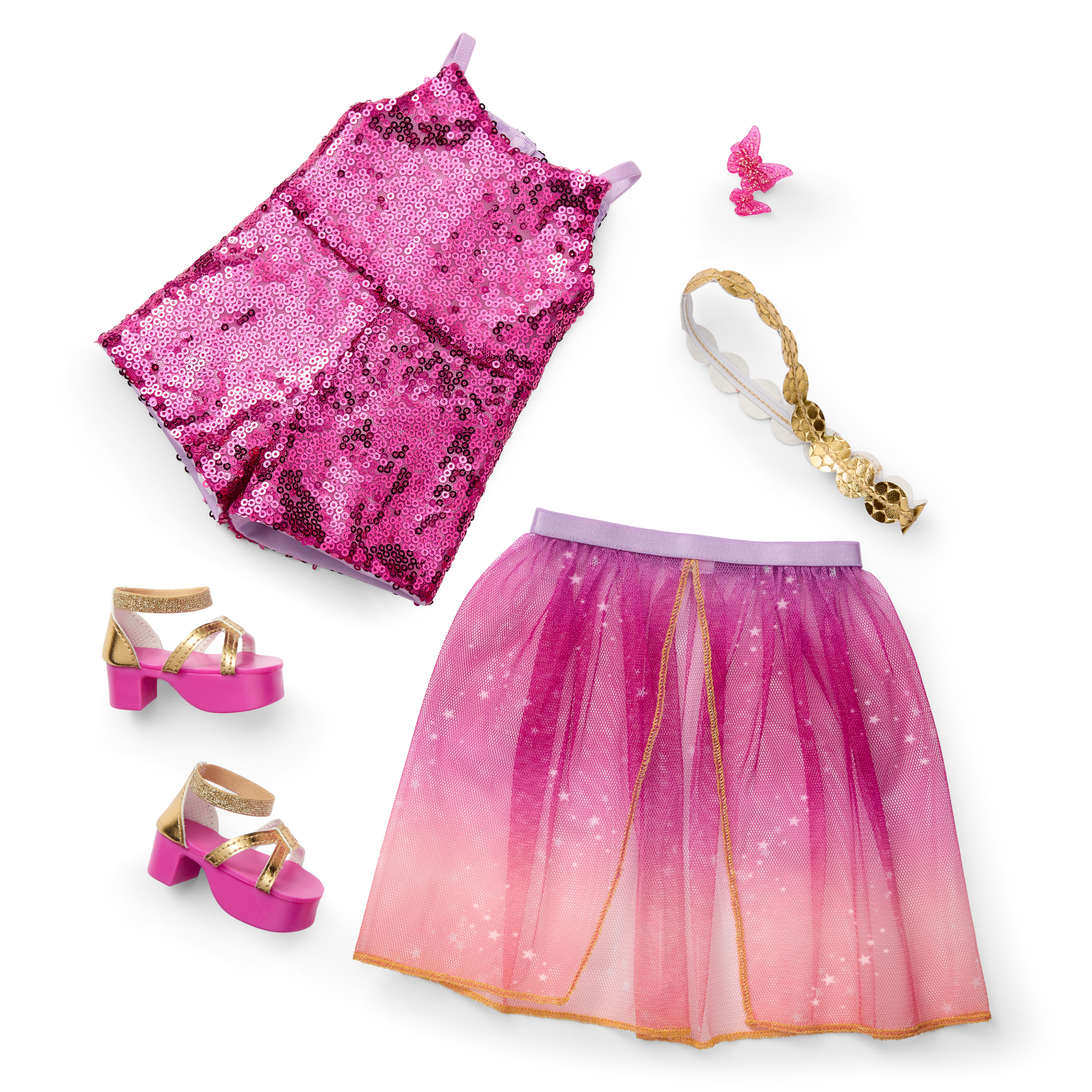 Glam Sparkly Concert Outfit For 18-Inch Dolls