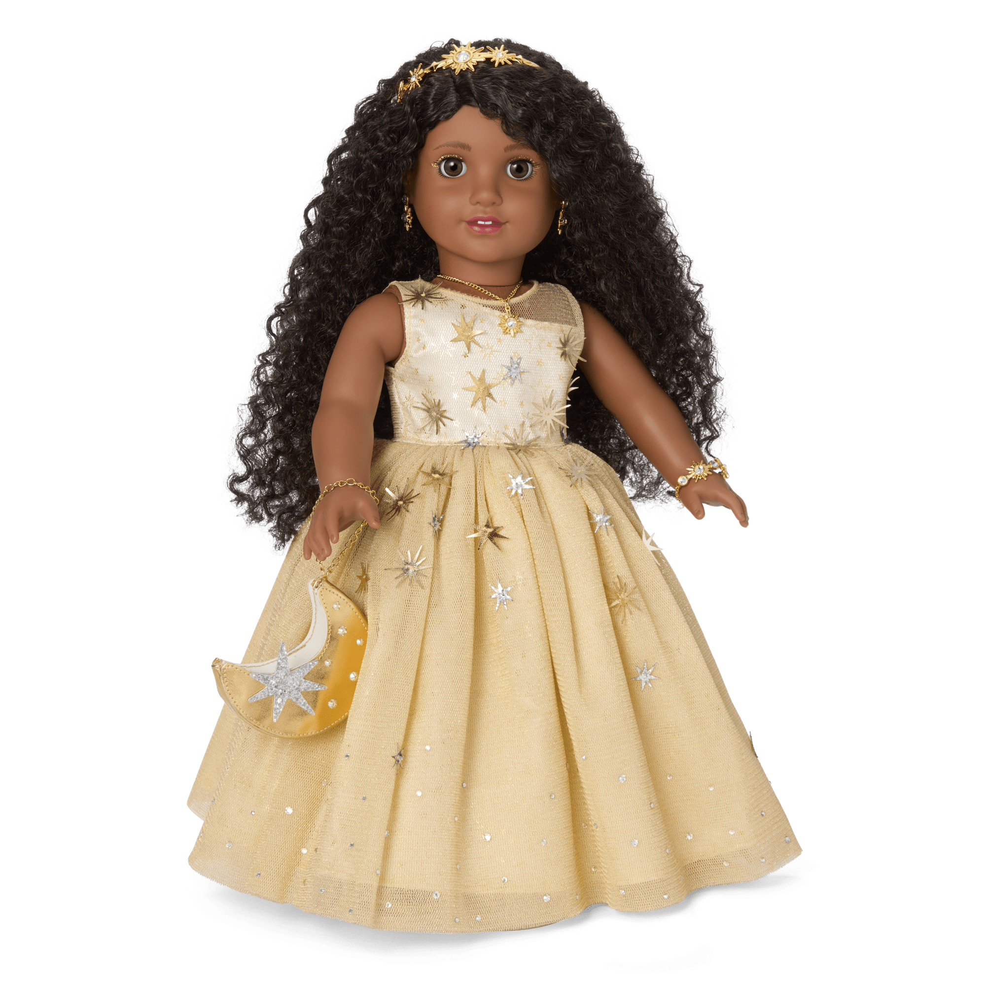 American Girl 2025 Glimmering Gold Holiday Collector Doll