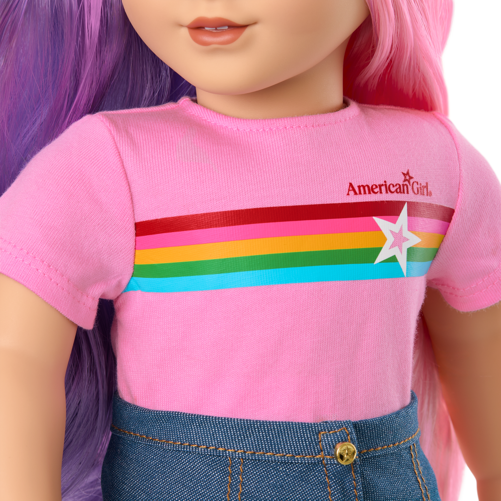 Truly Me 18-Inch Doll #116 With Wavy Purple-And-Pink Hair - Image 10