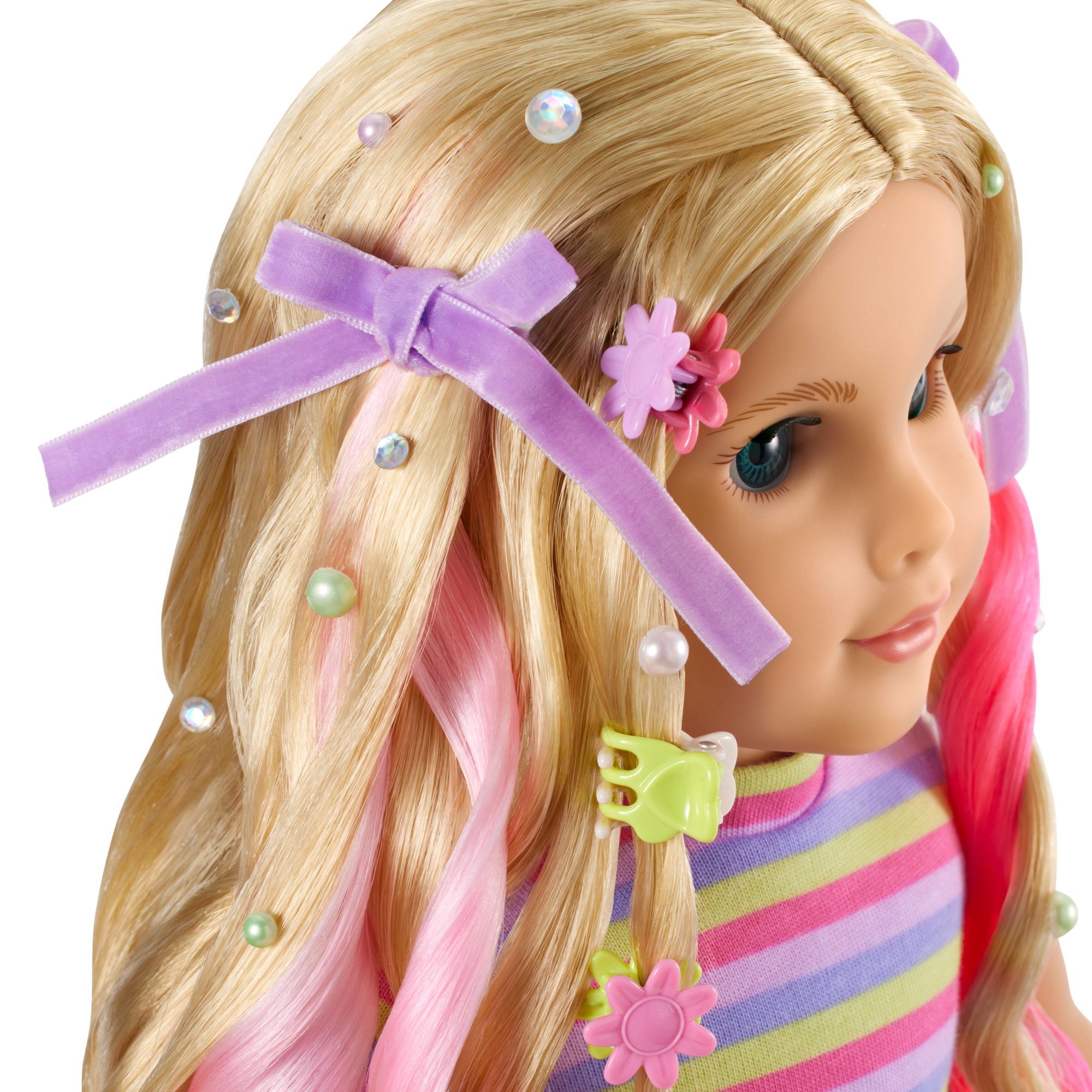 Long Hair Looks By Truly Me 18-Inch Doll #133 & Hair Accessories - Image 8