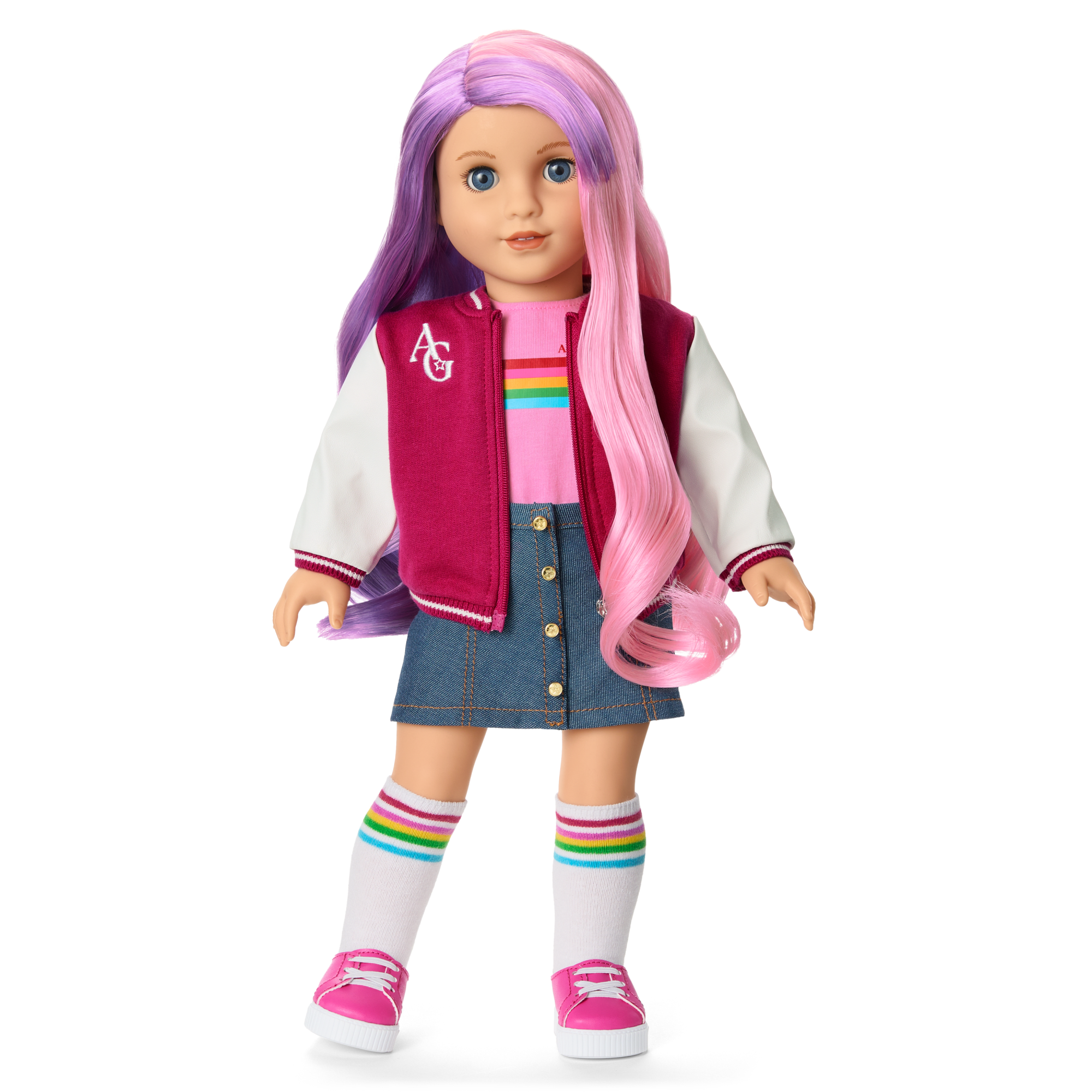 Truly Me 18-Inch Doll #116 With Wavy Purple-And-Pink Hair - Image 12