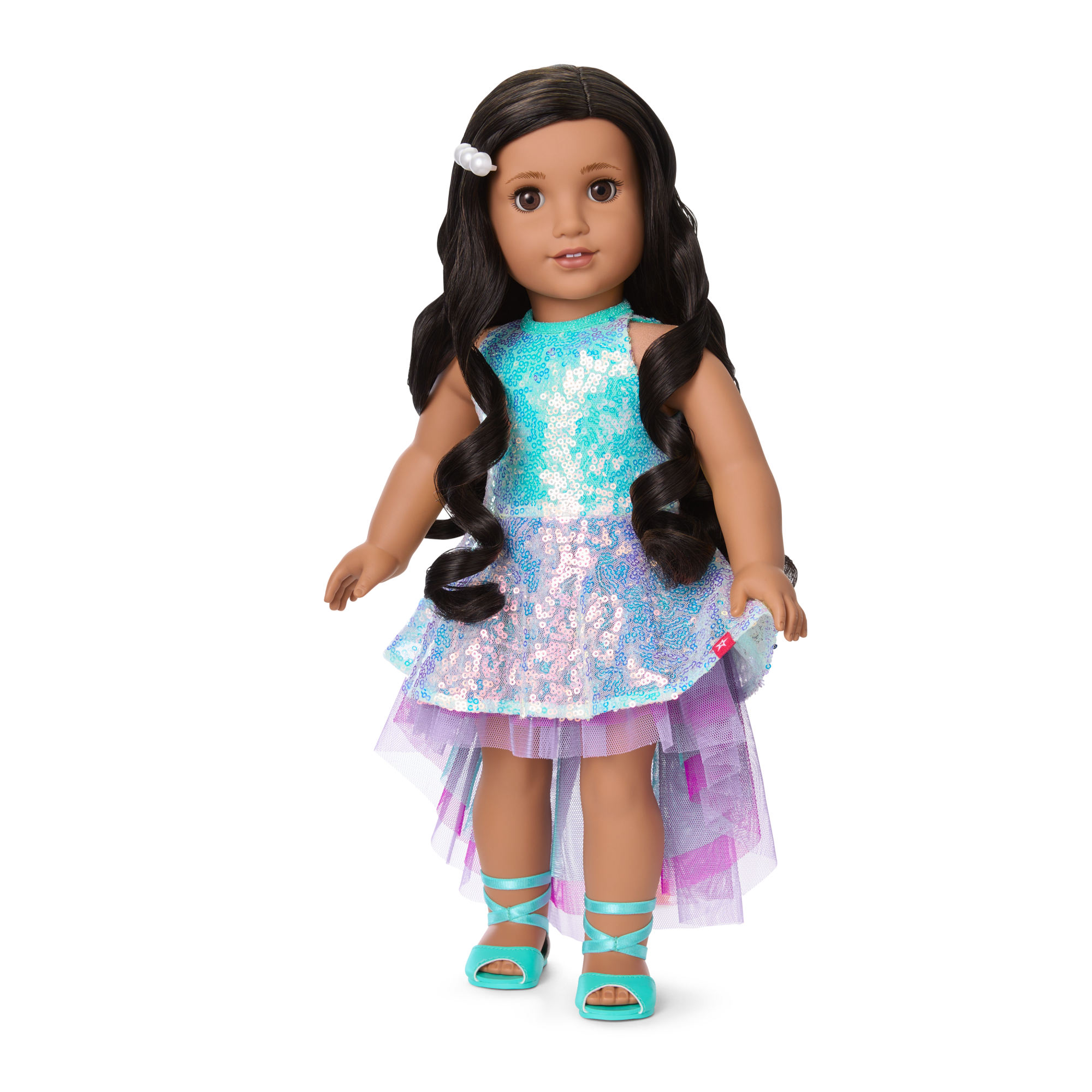 Glam Shimmering Ocean Outfit For 18-Inch Dolls - Image 5