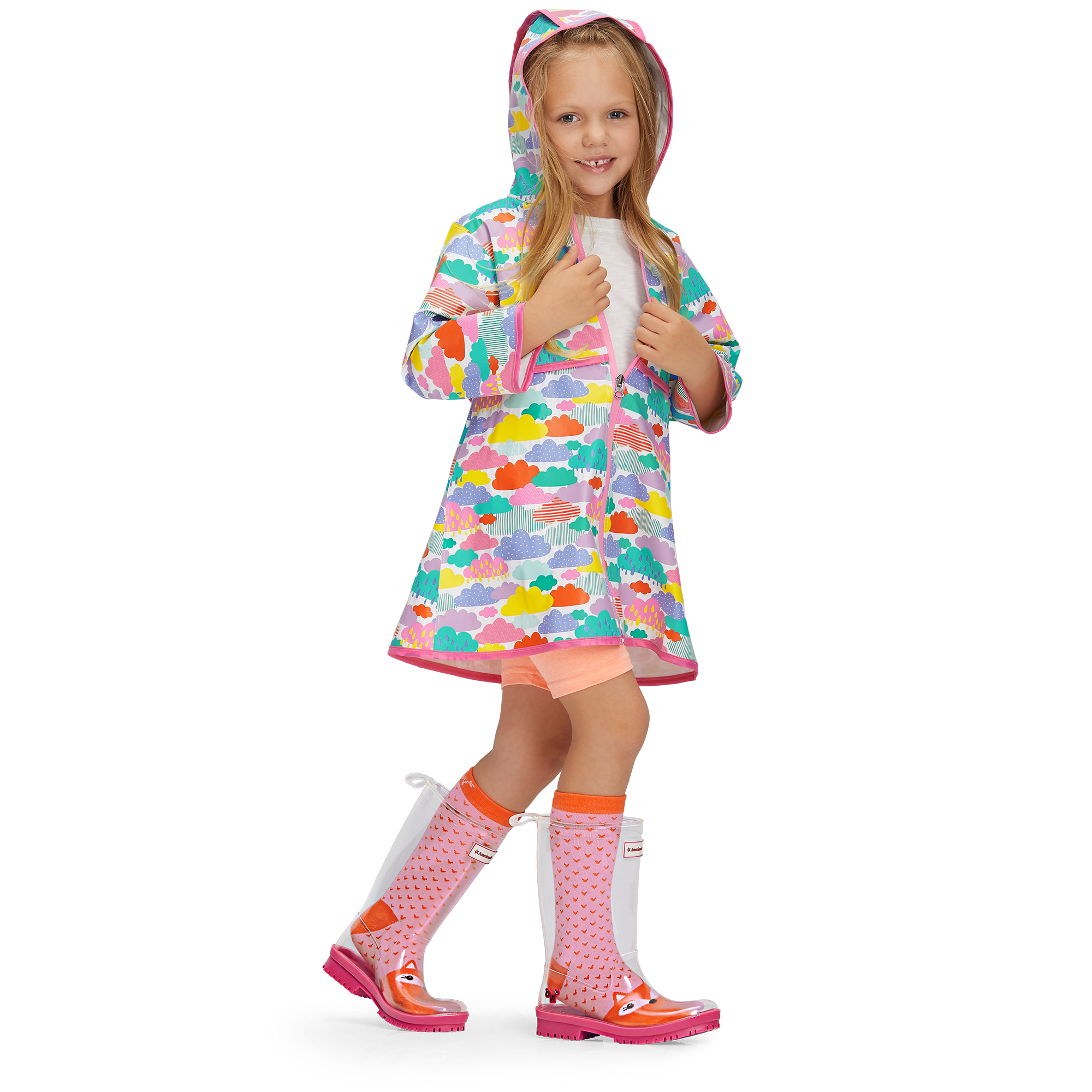 Rainy Day Raincoat For Little Girls