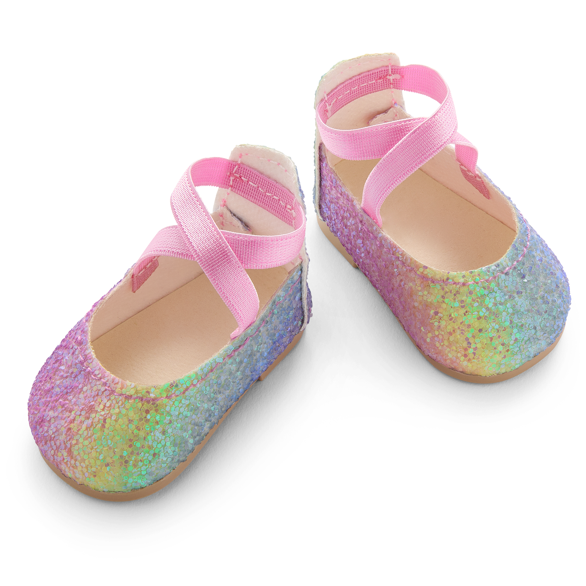 American Girl Rainbow Glitter Shoes For 18-Inch Dolls
