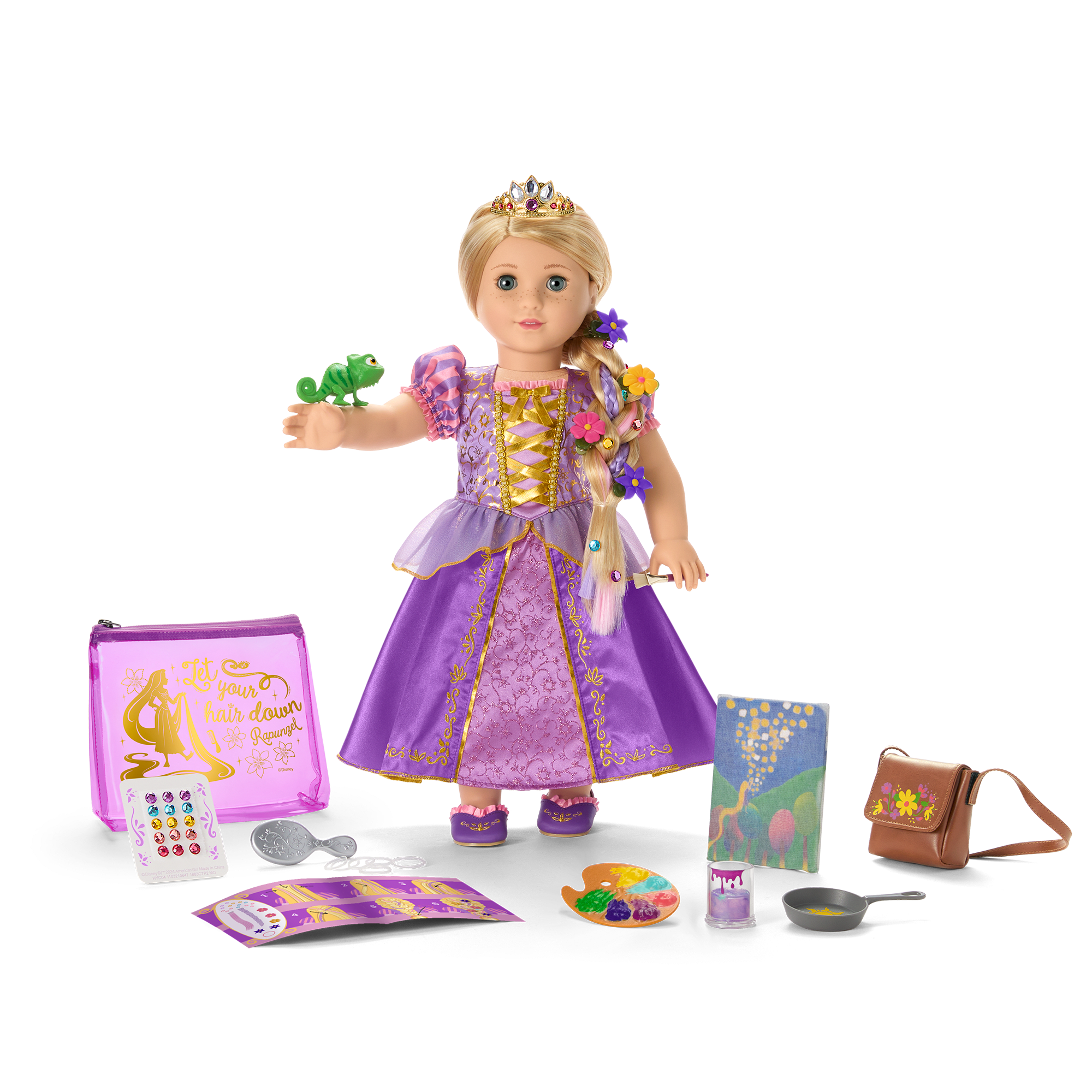 American Girl Disney Princess Rapunzel Doll Story Bundle