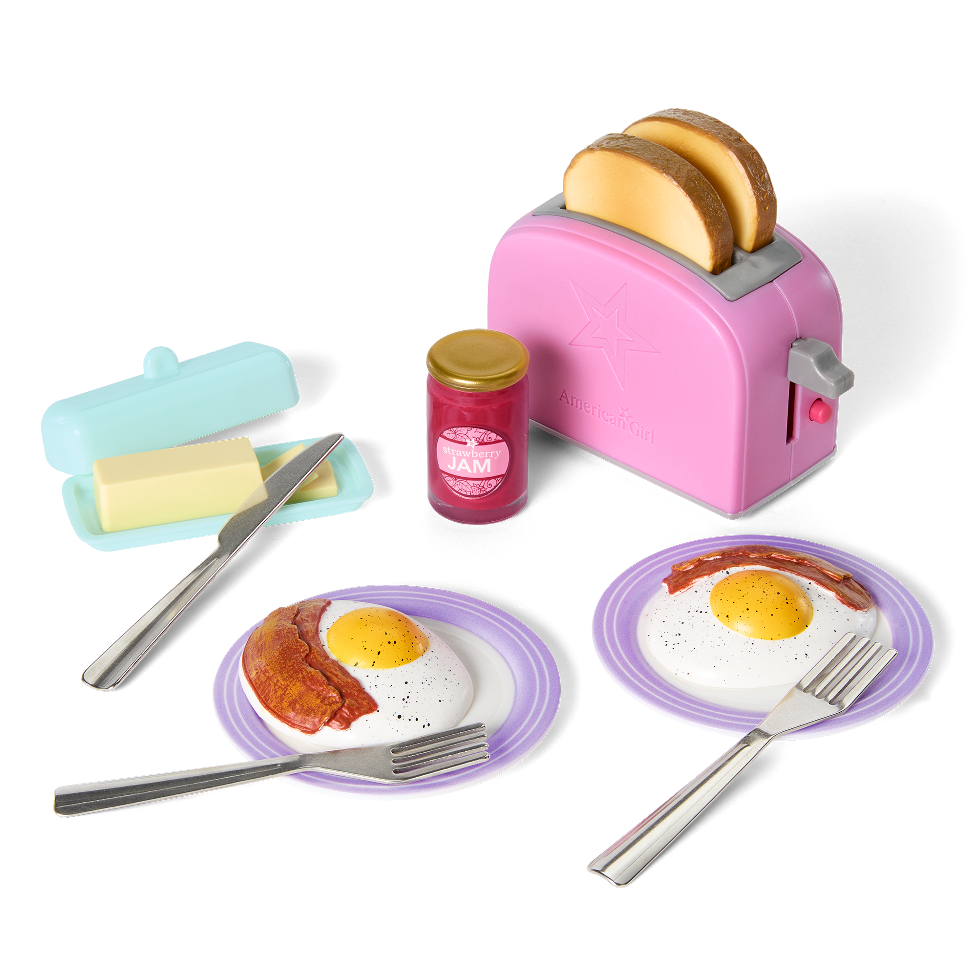 Breakfast For Two Set For 18-Inch Dolls
